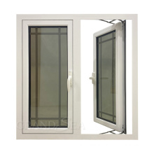 Nauru heat insulation high strength balanced weight torsion quality hurricane impact glass casement aluminium window